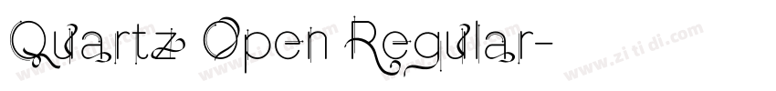 Quartz Open Regular字体转换